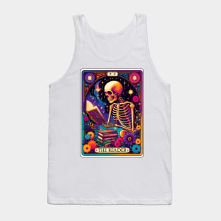 "The Reader" Funny Tarot Card Tank Top